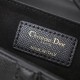 Dior Women's Bags Shoulder Bag Mini Saddle Bag Black Grained Calfskin - Bags