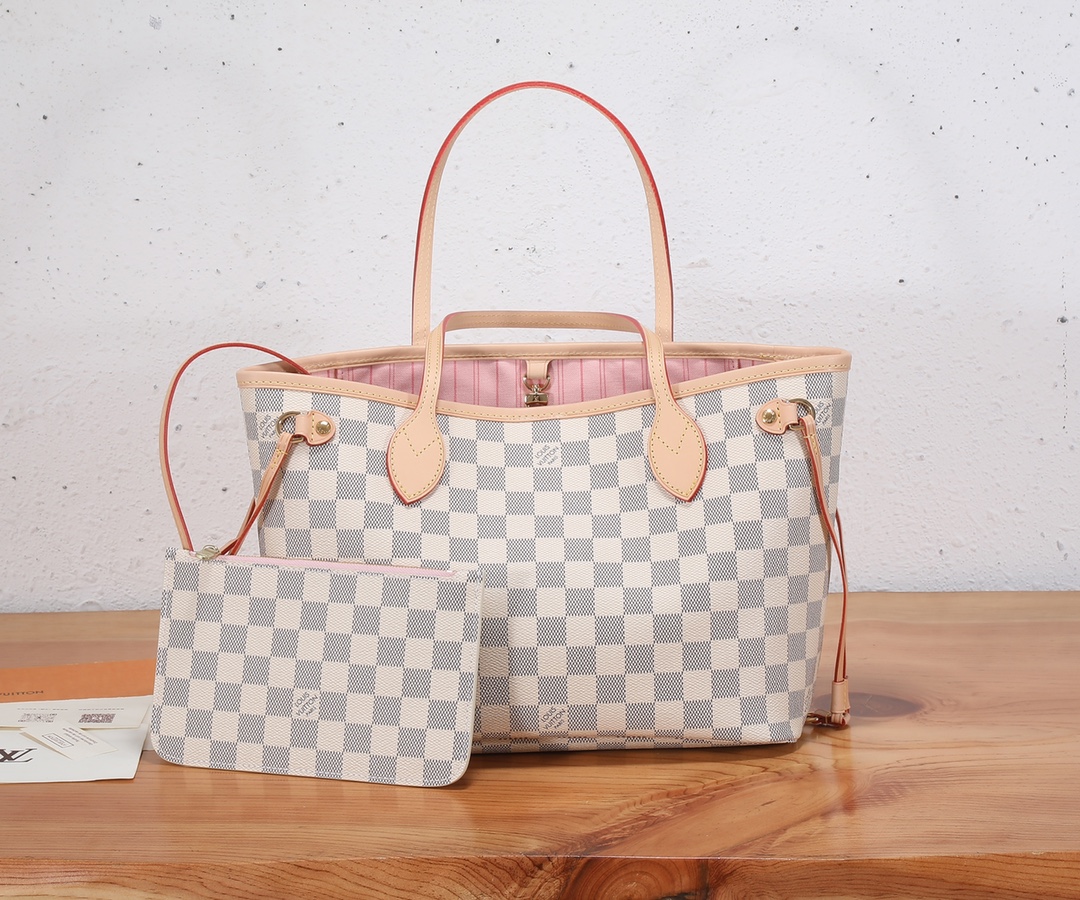 LOUIS VUITTON Damier Azur Neo Neverfull Bag