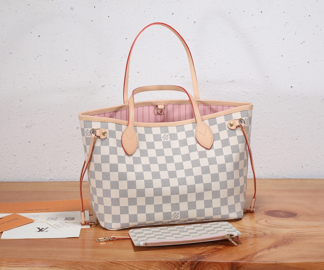 LOUIS VUITTON Damier Azur Neo Neverfull Bag