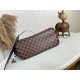 LOUIS VUITTON LV Damier Ebene Canvas Neverfull Rose Ballerine - Bag