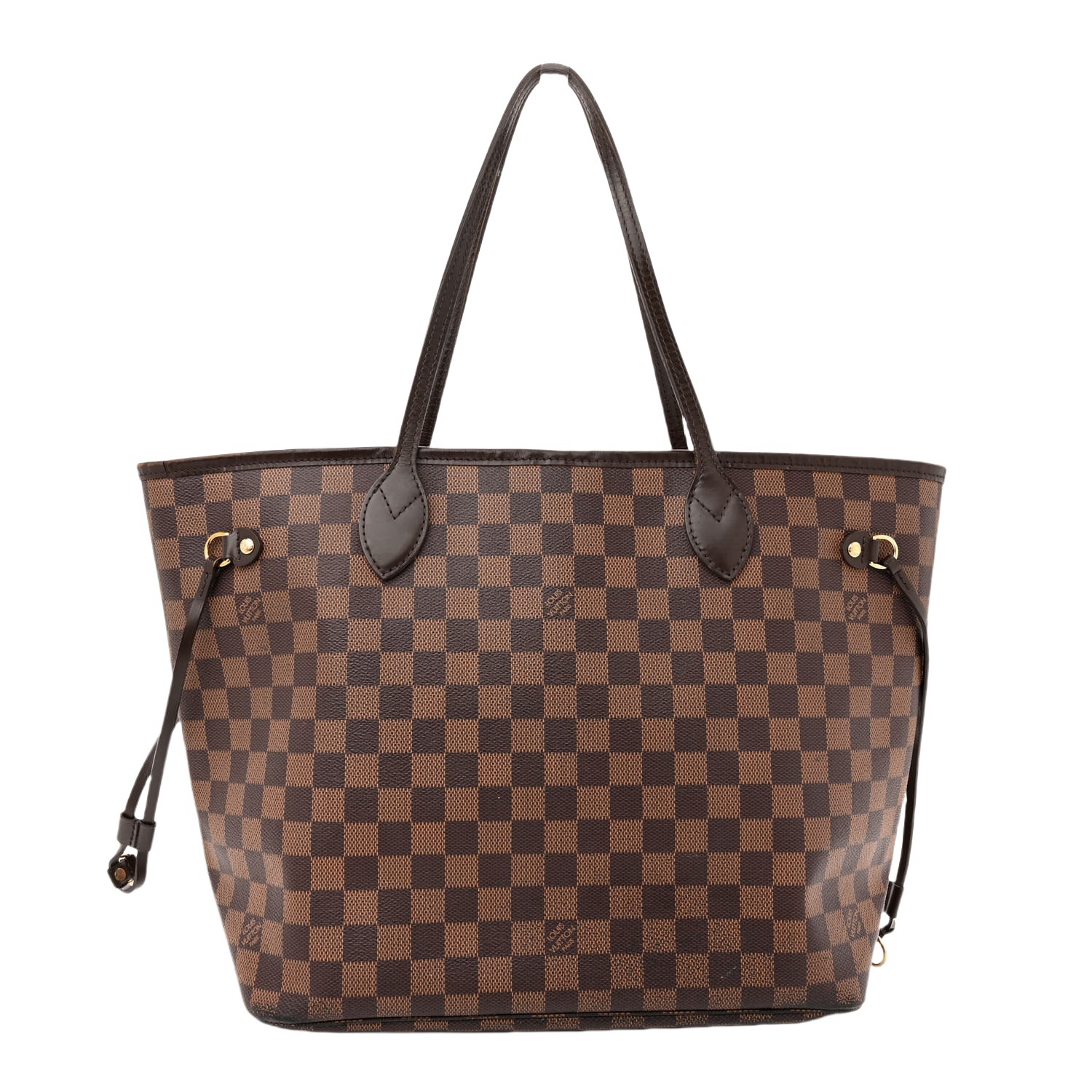 LOUIS VUITTON LV Damier Ebene Canvas Neverfull Rose Ballerine - Bag