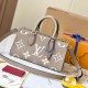 LOUIS VUITTON LV Monogram Canvas Onthego East West Leather - Bag