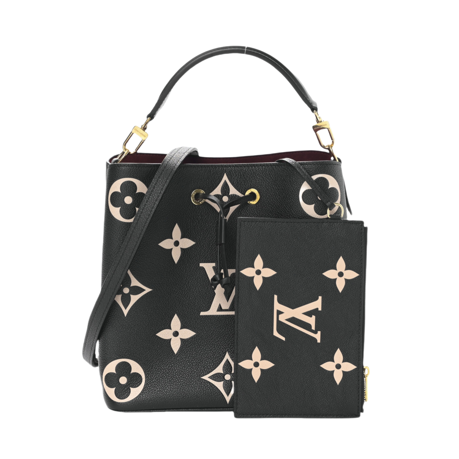 Louis Vuitton LV black NeoNeo MM Bucket Bag