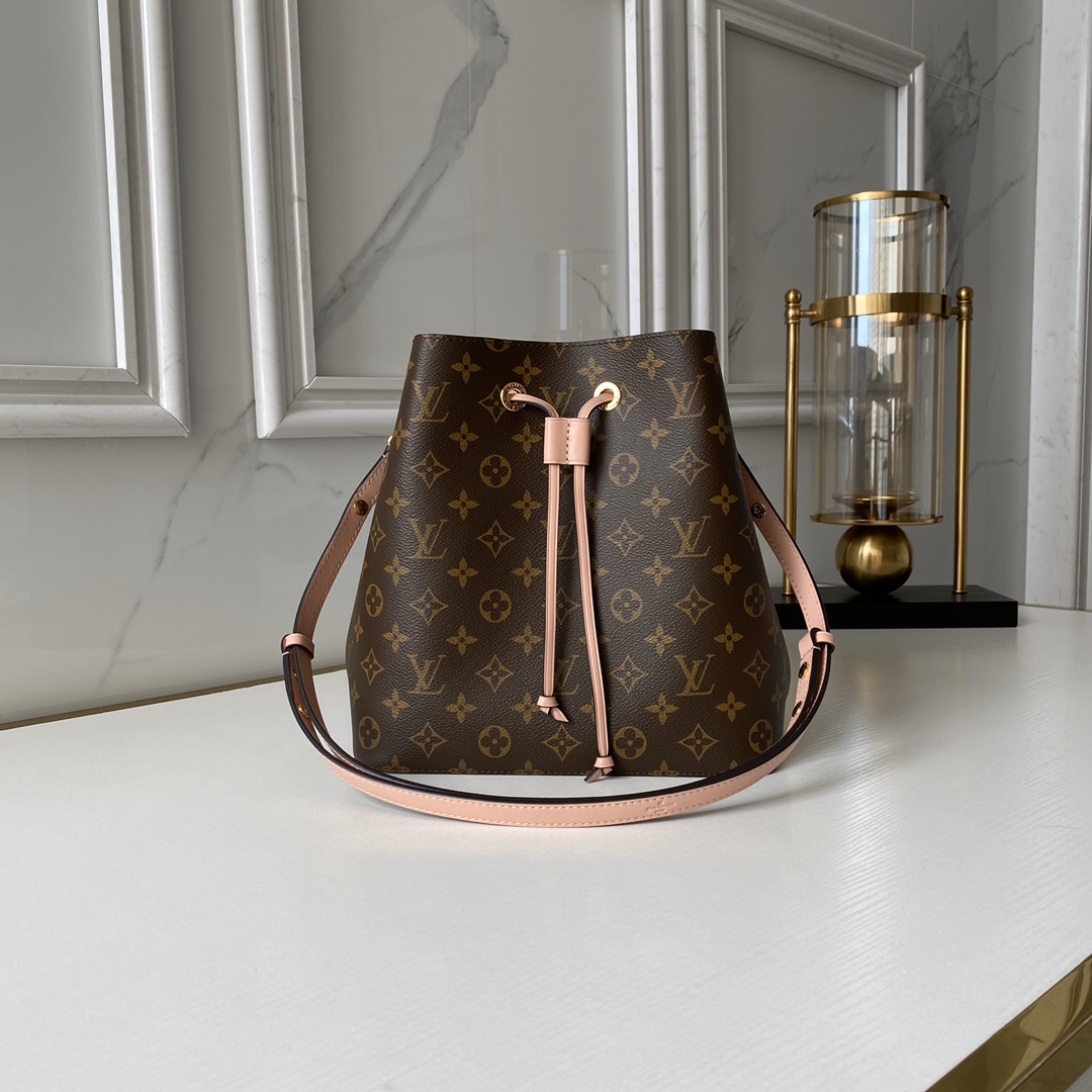 Louis Vuitton LV black NeoNeo MM Bucket Bag