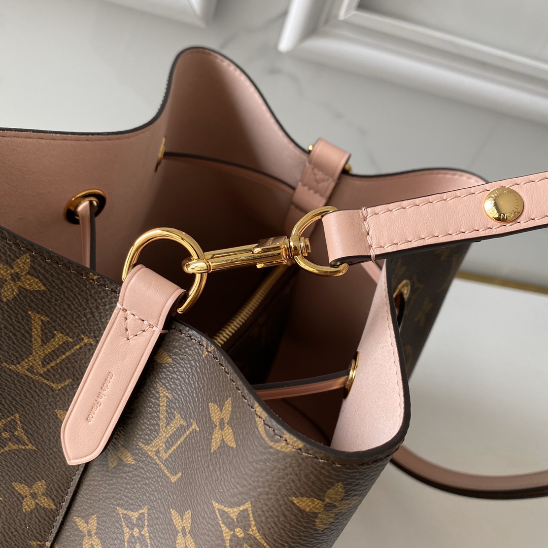 Louis Vuitton LV black NeoNeo MM Bucket Bag