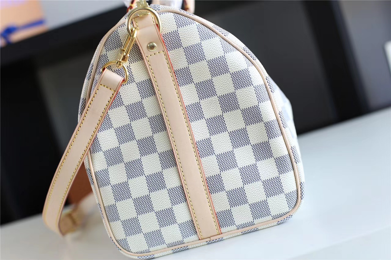 Louis Vuitton Speedy Bandoulière Damier Azur Canvas Women Handbag - Bag