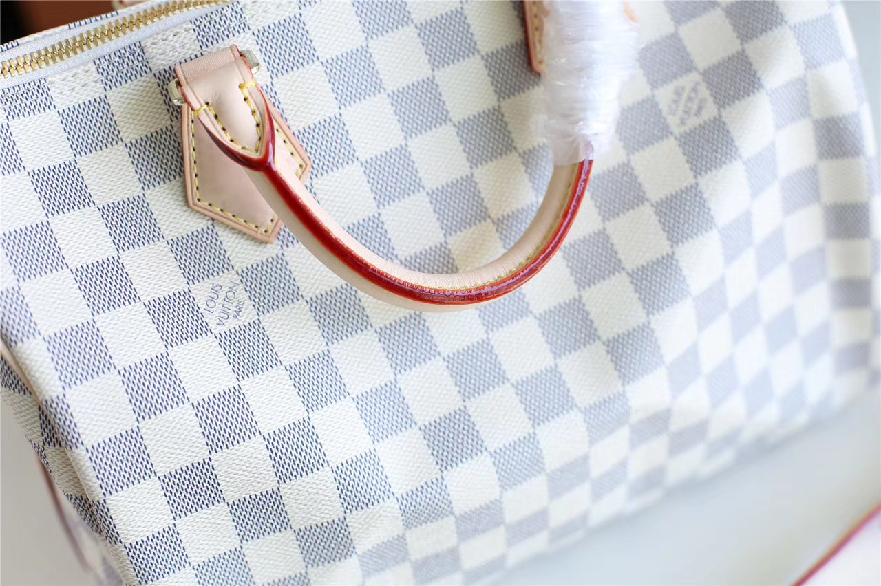 Louis Vuitton Speedy Bandoulière Damier Azur Canvas Women Handbag - Bag