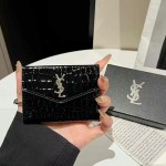 ysl crocodile print black 